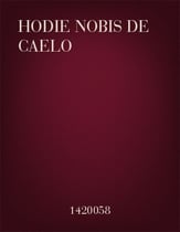 Hodie Nobis de Caelo SA choral sheet music cover